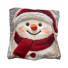 Christmas Pillowcase with Snowman and Reindeer Design(D)